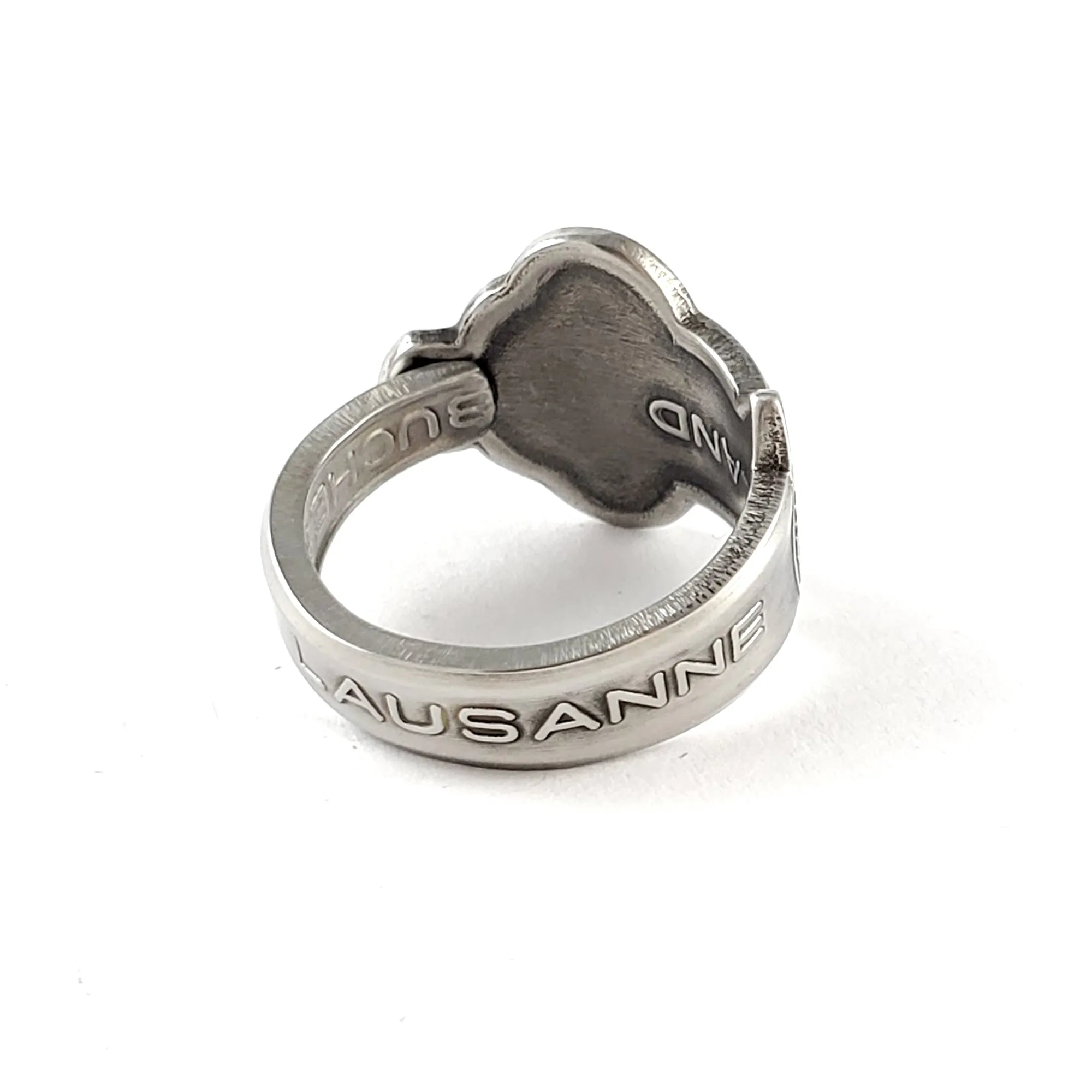 Rolex Tree Lausanne Stainless Steel Spoon Ring