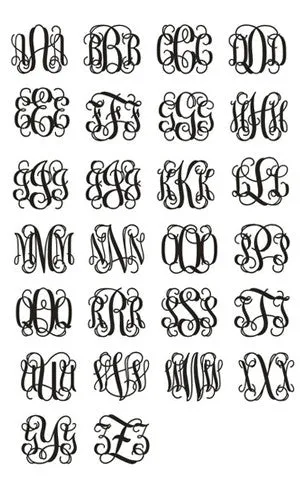 Small Interlocking Script Monogram Necklace