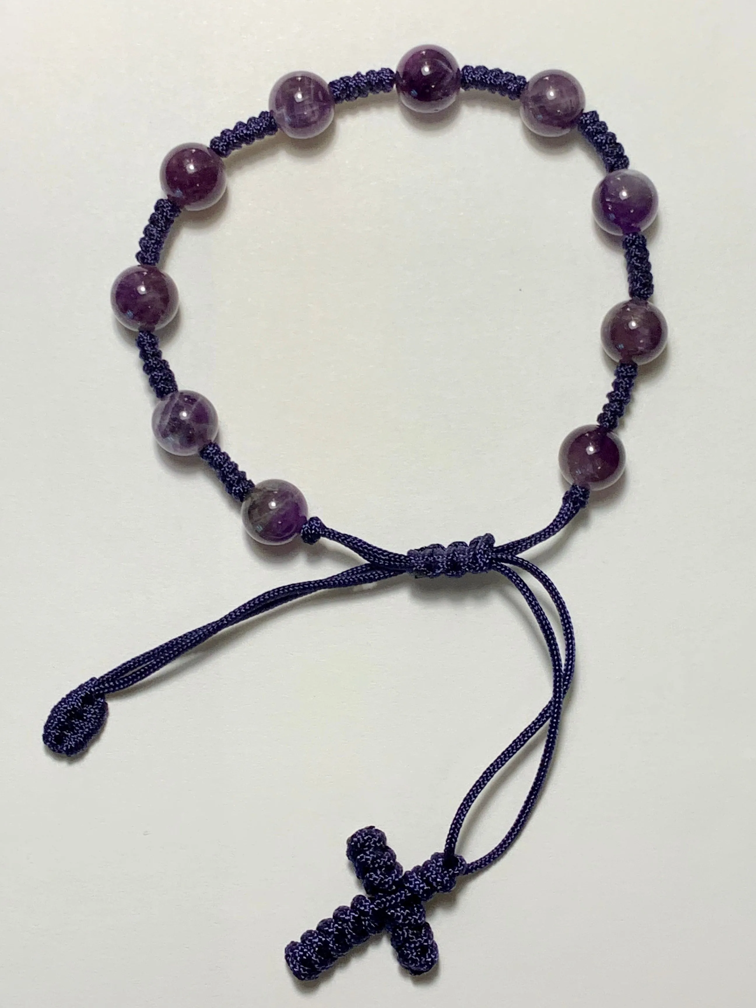 SPIRIT STONES Hand-Knotted Bracelet - Amethyst
