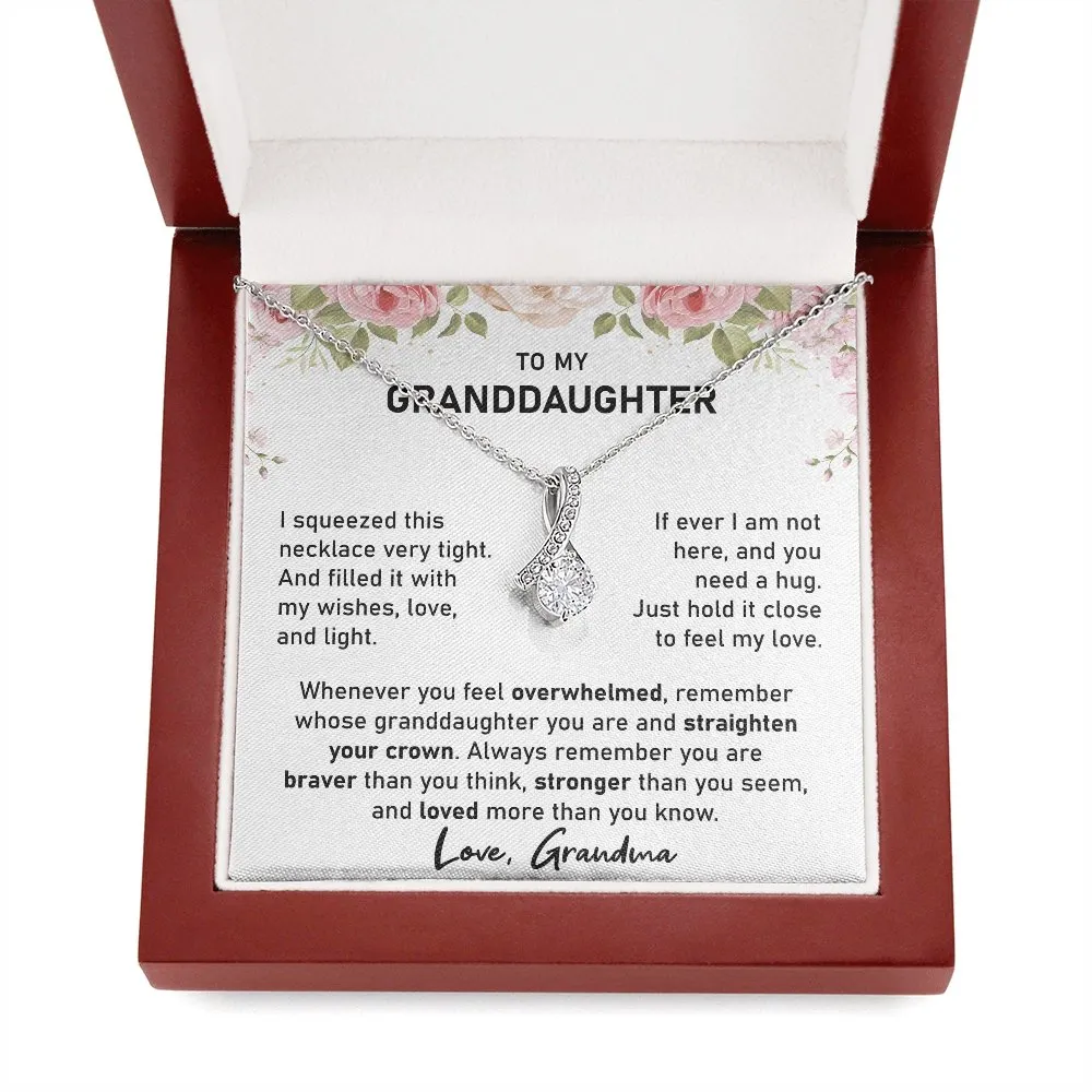 To My Granddaughter-Alluring Necklace Gift From Grandma