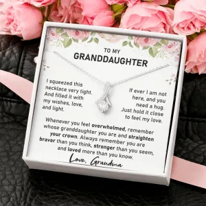 To My Granddaughter-Alluring Necklace Gift From Grandma