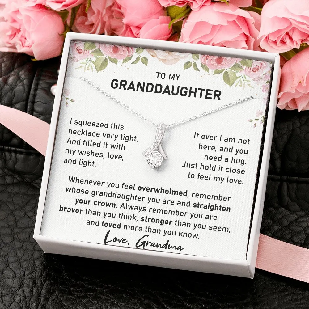 To My Granddaughter-Alluring Necklace Gift From Grandma