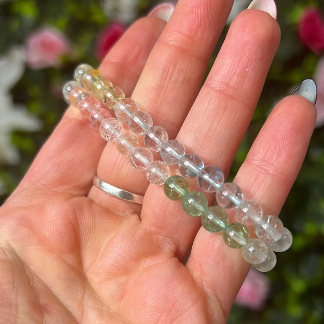 Topaz Bead Bracelet 6mm