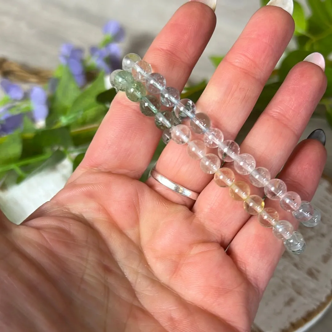 Topaz Bead Bracelet 6mm