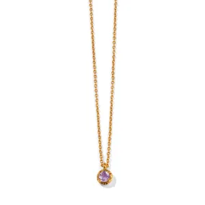 Winkie Necklace, Amethyst, Gold